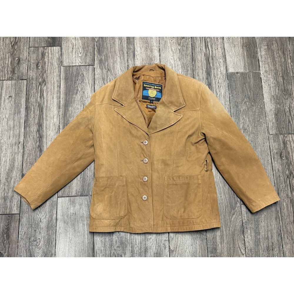 Wilsons Adventure Bound Jacket Women's Large Suede Leather Thinsulate Lined Coat